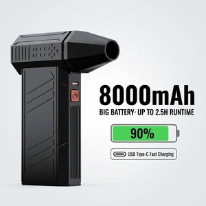 Ventilateur turbo ultra-puissant 130000 tr/min avec moteur sans balais, ventilateur portable pour le camping et dépoussiéreur d'air pour clavier et PC - Product Image 2