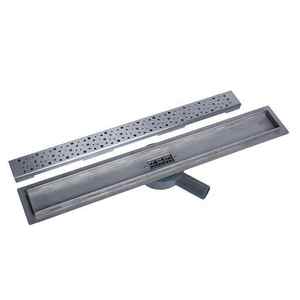 Griglia di Scarico Lineare Sottile per Doccia <span class=keywords><strong>e</strong></span> Vasca in Acciaio Inox Elettroplaccato - Product Image 4