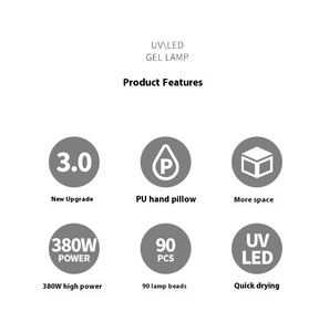 Lámpara UV Profesional de Alta Potencia para Uñas, Secado Rápido de Gel, Lámpara para Pulir Uñas con Soporte para Manos, Equipo para el Cuidado de las Uñas - Product Image 6