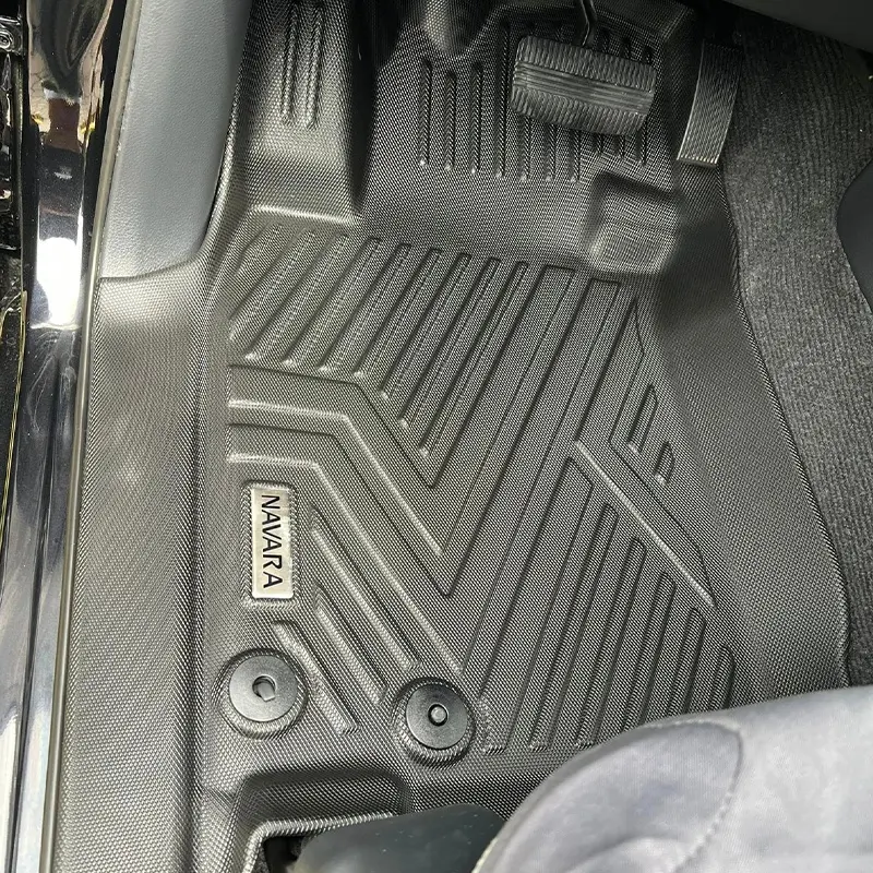 Fábrica Atacado Auto Tapete Deep Dish 3D 5D Floor Mats Car Foot Mats para Nissan Navara NP300 Acessórios 2015-2021