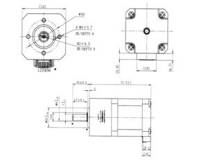 Reductor de Velocidad Planetario Shinano Kenshi de Alto Torque 3.5Nm, 17 Velocidades, 42mm, Relación de Motor 10 - Product Image 4