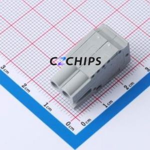 231-102/026-000 Plug-in Terminal Block Connector ( Pitch: 5mm )( Color: Gray )( Total PIN Count: 2P )( Number of Rows: 1 ) - Product Image 2