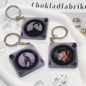 Llaveros personalizados de CD NFC con impresión UV <span class=keywords><strong>Kpop</strong></span>, llaveros personalizados de CD Euro American Singer con reproductor NFC - Product Image 3