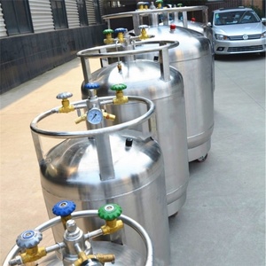 Cilindro Criogénico de Seguridad para LN2 YDZ-30 30L, Tanque de Transferencia de Nitrógeno Líquido Portátil Auto-Pressurizado para la Industria Alimentaria - Product Image 4
