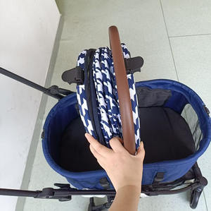 Складная прогулочная коляска для животных с двойным слоем, современная, с алюминиевой рамой, для собак и кошек, для пробежек, для мелких/средних питомцев, напрямую от производителя - Product Image 3