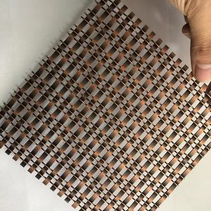 Maille métallique décorative, magnifique écran de séparation en tissage uni, panneaux métalliques architecturaux - Product Image 4