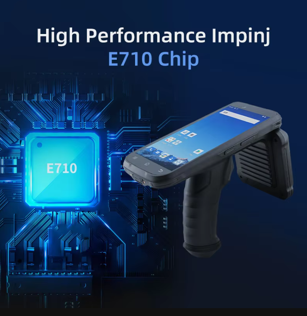 GH02 UHF RFID Handheld Terminal Android 4GB+64GB Plastic IP65 Warehouse Inventory Asset Tracking Reader ISO 18000-6C Protocol