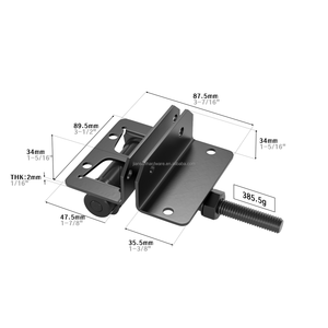 Charnière <span class=keywords><strong>de</strong></span> porte réglable en acier galvanisé noir robuste, charnière <span class=keywords><strong>de</strong></span> porte en acier inoxydable, charnière <span class=keywords><strong>de</strong></span> porte en PVC pour clôture/ferme/jardin - Product Image 5