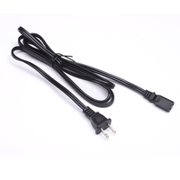 Câble d'extension industriel 1,5 m 10 A 250 V à 2 broches françaises, double fiche femelle 2 broches, cordon d'alimentation CA isolé en PVC IEC C7