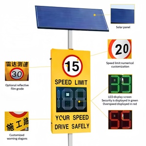 Customizable Multi-Color Digital Radar Speed Sign Solar-Powered Precise Detection with Display Board Traffic Sign Board - Product Image 3