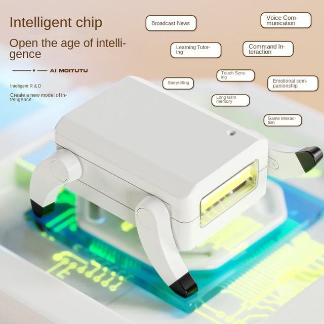 2026 Intelligent AI Robot Toys Desktop Adorable Dialogue Model Early Education Companion Toy with OLED Screen Octa-core CPU