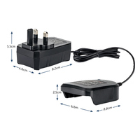 Chargeur en plastique 100-240V 1A 20W pour chargeur de batterie au lithium Makita 14.4V-18V chargeur de batterie rapide avec protection contre les surcharges