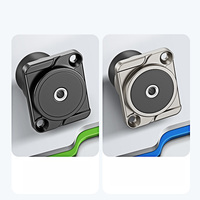 Connecteur audio jack 3,5 mm en alliage de zinc et cuivre, type D, femelle-femelle, indice IP68, courant 300A, conception circulaire, excellent