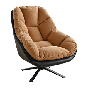 Italian Minimalist Sofa <b>Chair</b> Single Revolving Tilting Framework Structure Living Room Lounge <b>Chair</b> - Product Image 2