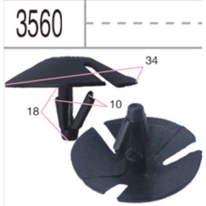 Boyuan <b>Car</b> <b>Interior</b> Panel Clip 4428987 For Toyota Replacement Repair Part - Product Image 4