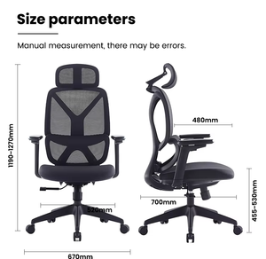 Meetco เก้าอี้สำนักงานสำหรับผู้บริหารระดับสองของหรูหราเก้าอี้ตาข่ายแบบเต็มออกแบบตามหลักสรีรศาสตร์ผ้าแบบทันสมัยขายส่ง - Product Image 2