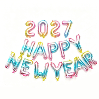 Vente en gros de ballons en feuille d'aluminium de 16 pouces, lettres de A à Z, ballons en mylar pour anniversaire, mariage, fête de naissance, décoration de fête