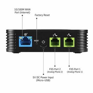 Grandstream HT802 Adaptateur téléphonique analogique ATA 2 ports FXS Passerelle VoIP SIP Voix HD Auto-Provisionnement - Product Image 2