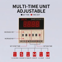 Minuteur industriel JZCN avec chronographe, alarme, cycle de synchronisation, rappel de temps de travail, retard sonore et visuel, stroboscopique rotatif lumineux