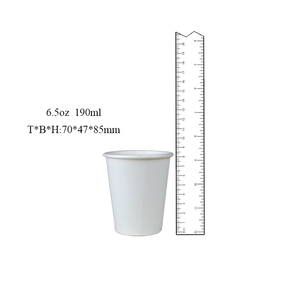 Logo Trắng Cốc giấy mà không cần in Cổ Phiếu dùng một lần 60ml 100ml 150ml 180ml 300ml cốc giấy sinh thái thân thiện <span class=keywords><strong>210</strong></span> <span class=keywords><strong>ml</strong></span> 190 GSM tại Trung Quốc - Product Image 2