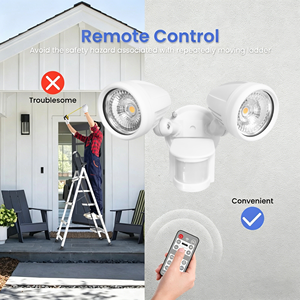 Projecteur extérieur à détecteur de mouvement pour la sécurité domestique ou commerciale, blanc, 12w 24w 36W, lumière murale à capteur <span class=keywords><strong>LED</strong></span>, IP65, résistant à l'eau, FIR - Product Image 6