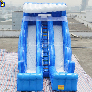Piscine gonflable géante pour enfants et adultes, glissière à eau bleue coupante pour enfants et adultes B4117 - Product Image 2
