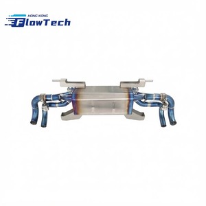 Système d'échappement cat-back haute performance en titane avec soupapes et silencieux pour Audi R8 V8 V10 - Product Image 1
