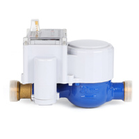 Compteur d'eau intelligent en cuivre pur à connexion filetée de type rotor prépayé sans fil 4G 20 mm R80 4 m³/h