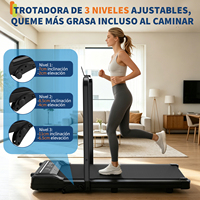 Caminadora Eléctrica Plegable con Motor Silencioso, Pantalla LED para Seguimiento de Calorías, Programas de Ejercicio, Máquina para Correr Portátil, Gimnasio Compacto para el Hogar