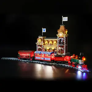 Briksmax LED 라이트 키트 Legos 기차 및 스테이션 Legos 71044 Led 포함 legos 세트