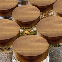 Vietnam WeWood vis à bouche régulière couvercles de bocaux en bois de bambou avec anneau d'étanchéité en Silicone