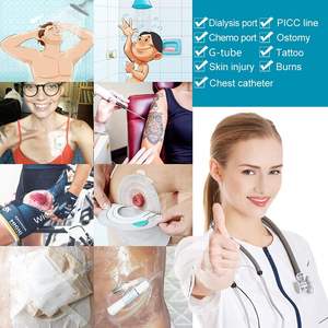 Shower Shield penutup luka perban besar garis tengah Chemo Port dada kateter penutup Shower PICC garis pelindung dressing - Product Image 6