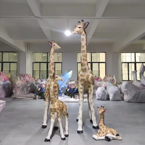 Fabricación de figuras de animales, accesorios de jirafa de animales de tamaño real/escultura de animales de resina de fibra de vidrio para exteriores - Product Image 4