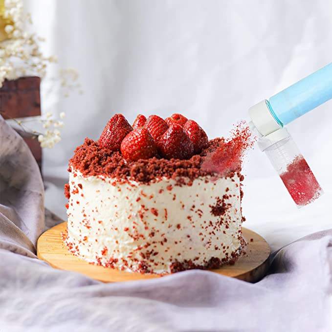 Manual Airbrush for Decorating Cakes, DIY Baking Cake Airbrush Pump  Decorating Tools Cakes Spray Gun Kit for Kitchen Cupcake