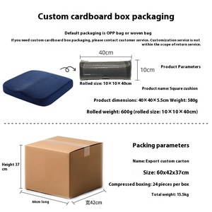 Almofada Quadrada para Cadeira de Escritório Transfronteiriça com Logotipo, Almofada de Espuma de Memória de Recuperação Lenta para Quadril, Almofada para Hemorroidas, Produto de Borracha Personalizado - Product Image 5