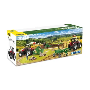 Jouet de voiture agricole en plastique 2.4GHZ 1/24 6 canaux modèle RC <span class=keywords><strong>tracteur</strong></span> <span class=keywords><strong>John</strong></span> & Deered avec charrue de renversement - Product Image 3
