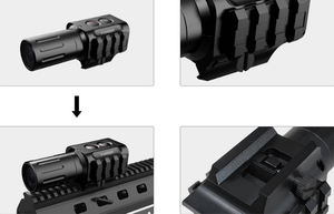 Foxeer-minicámara de acción Legend 4K, 25mm/35mm/50mm, Airsoft Scope, FPV, para Ambrera CNC, Zoom Digital 1X-5X, con WIFI, parte de aplicación Accs - Product Image 6