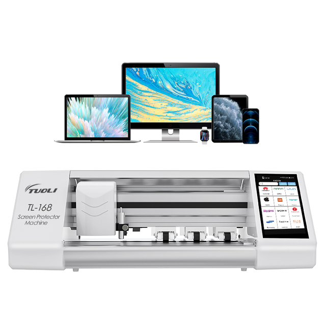 TuoLi TL-168 High Precision TPU Hydrogel Film Screen Protector & PC Back Skin Sticker Cutting Machine for Camera & Mobile Phone