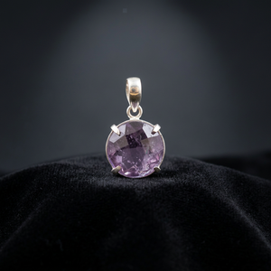 Pendentif en Améthyste Plaqué Argent pour Femme, Style Original, Qualité Supérieure, Idéal Mariage, Vente en Gros, Fournisseur en Vrac - Product Image 2