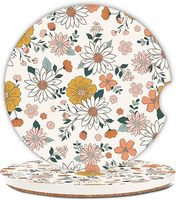 Ensemble personnalisé de sous-verres ronds en céramique avec liège pour tapis et tampons personnalisés