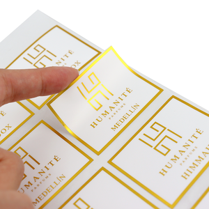 Marchio personalizzato ECO adesivo foglio foglio d'oro timbro in metallo metallico argento etichette in vinile PVC per profumo aggiungi il tuo <span class=keywords><strong>Logo</strong></span> - Product Image 6