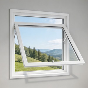 Fenêtres à profil bas en aluminium biseauté avec verre <span class=keywords><strong>anthracite</strong></span>, à ouverture par le haut, pour façades de bâtiments modernes - Product Image 6