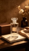 Flacon de parfum rechargeable 15ml 17ml 30ml 50ml, contenant de parfum vide, flacons plats à col serti, flacon pulvérisateur, logo personnalisé