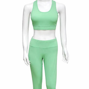 Leggings y Sujetador Deportivos Ligeros de Secado Rápido para Mujer, Ropa Deportiva para Gimnasio, Correr, Yoga, Conjunto de Yoga de Longitud Completa - Product Image 4