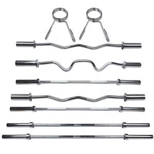 <span class=keywords><strong>Barre</strong></span> d'haltérophilie Powerlifting Barbel Fitness Haltérophilie Chrome Barbell Bar - Product Image 1