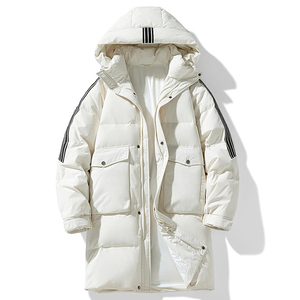 Doudoune à capuche pour couples, manteau long en duvet de canard blanc 90% pour homme et femme, nouvelle collection mode homme GB - Product Image 5