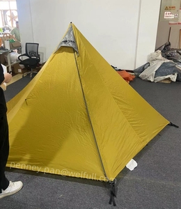 Imperméable à la pluie extérieur facile à monter chaud 3 personnes pyramide Camping randonnée 4 saisons sac à dos ultra-léger <span class=keywords><strong>Tipi</strong></span> tente abri randonnée - Product Image 2