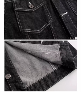 Custom Men's Breathable Blue Denim <b>Jacket</b> Pants Casual Style Autumn Woven Weave Plus Size Embroidered - Product Image 6