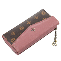 Dompet Kartu Kredit PU Panjang Kapasitas Besar Wanita Baellerry Dompet Wanita