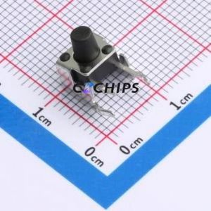 TC1104N26075 Tactile Switch Through hole Component (THT),7.2x6mm Switch Single Pole Single Throw Round Button 2.6N 7.5mm - Product Image 1
